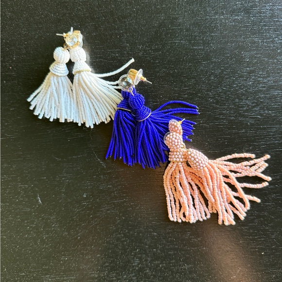 Jewelry - Colorful Beaded Tassel Earrings Set